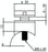 Glas-Punkthalter 30mm für Glas 6,5-16mm, Anschluss ø42,4mm, V2A