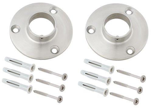 Edelstahl Garderobenstange Kleiderstange 33,7 mm aus V2A - Länge: 150 cm
