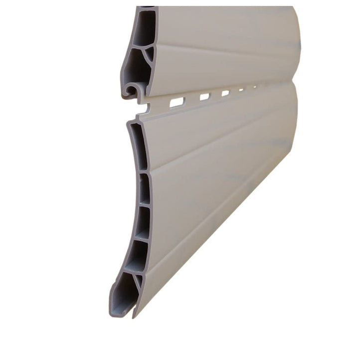 5 x 2 Meter PVC Rollladenlamelle Profil Rolladenlamelle Maxi 52mm Farbe: Beige