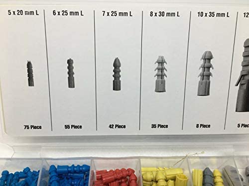220 tlg. Kunststoffdübel Sortiment 5-12 mm Universaldübel Universal Dübel