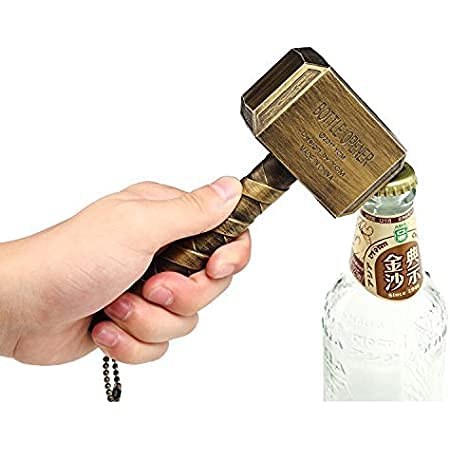 SRB Thor Hammer Flaschenöffner 20cm Bieröffner Groß Ideal als Geschenk - Bar Bieröffner Wein mjölnir Kapselheber