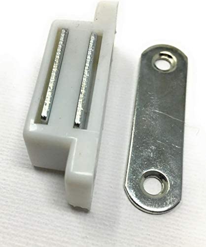 Magnetschnäpper Schrank Türmagnet Magnet-Schnapper Möbelmagnet Magnetverschluss Möbelbeschlag Weiss
