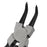 sourcingmap® 125mm Länge Plastik beschichteter Griff Intern gebogene Sicherungsring-Zange