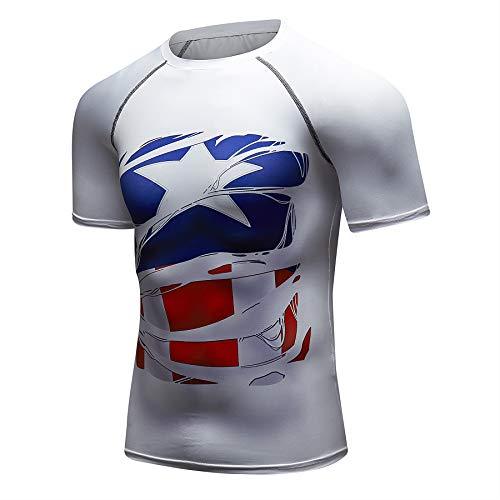 Bayram® Superman T-Shirt Hochwertiges Herren Kompressionsshirt | Funktionsshirt im Stylischen Helden Design 3D Grafik Sport Tank Top