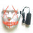 Bayram® Purge Maske LED Rot | Halloween Masken Festival Party Leuchtende Mask Karneval Kostüm Horror Fasching