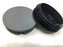 2 x 90mm Lamellen Kunststoff RUNDROHR Rund Rohr Deckel Stopfen Kappe Abschluss Abdeckung grau schwarz