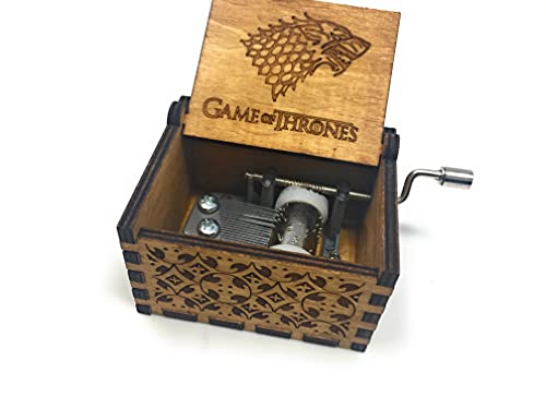 SRB Tarente Spieluhr Game of Thrones, 1Pc aus Holz Geschnitzte Handkurbel Spieluhr Mechanische Klassik Craft Geburtstags-Geschenk (Game of Thrones)