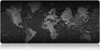 Mousepad Weltkarte Gaming World Map Tischunterlage fÃÂ¼r Computer PC und Laptop Schwarz rutschfest Wasserdicht Schreibtischunterlage