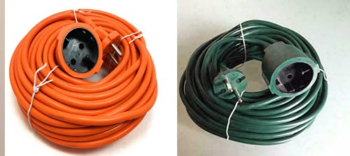 ORGINAL VerlÃÂ¤ngerungskabel 20m PVC flexibel/VerlÃÂ¤ngerung Stromkabel Kabel (Farbe grÃÂ¼n)