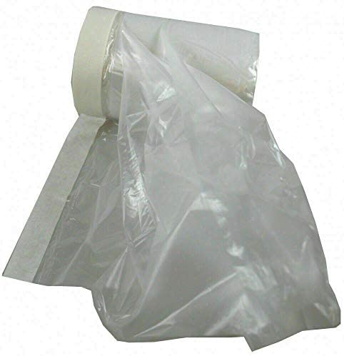 4x 20mm Profi Maler Abdeckfolien mit Klebeband Schutzfolie Baufolie Krepp 55cm Malerfolie