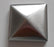 Edelstahl Pyramidenkappen V2A geschliffen Einsteckkappe Endkappe Einschlagdeckel