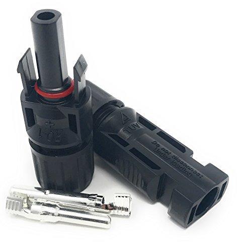 Typ4 Stecker + Buchse für 4-6mm² Solar Photovolatik Paneele Leitungen TÜV Solarstecker Kabelstecker Photovoltaikanlage Geprüft und Sicher Bayram®