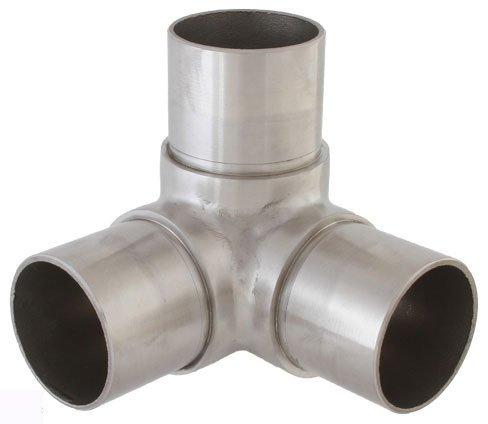 Eckverbinder Fitting für Rohr 42,4 x 2,0 mm - V2A (S014308)