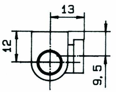 Fensterdrehband nicht verstellbar, Tragkraft bis 20 kg, weiß RAL 9016 14 x 75 mm (200 ST)