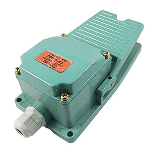 sourcingmap AC 250V 15A 1NO 1NC Momentan Pedal Pedal Fußschalter w Kabelverschraubung