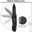 ORSIFOW Multi-Tool Taschenmesser, 13 in 1 Multifunktions-Taschenwerkzeug mit Dosenöffner Flaschenöffner Klappmesser und Schraubendreher, Multifunktionaler Taschenmesser für outdoor Camping,
