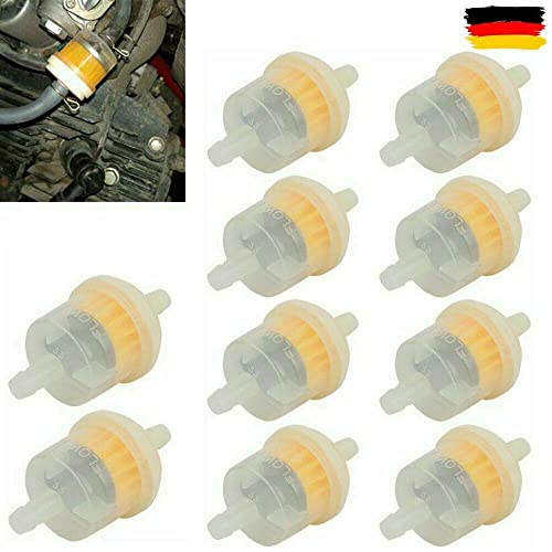 10x Universal Kraftstofffilter 6mm Benzinfilter Gas Filter Motorrad Roller Auto