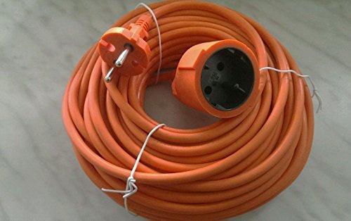 20m Verlängerungskabel Stromkabel Strom Kabel Orange 20 Meter