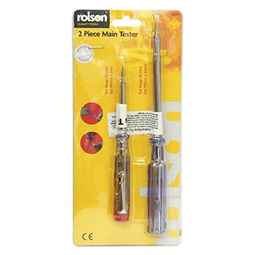 Rolson Tools 28110 Schraubendreher / Spannungsprüfer, 2-teilig