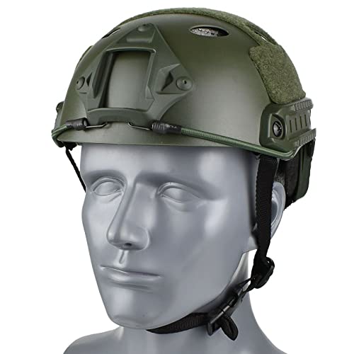 SRB US GEFECHTSHELM W/Rail Army EINSATZHELM Armee Paintball Helm Grün