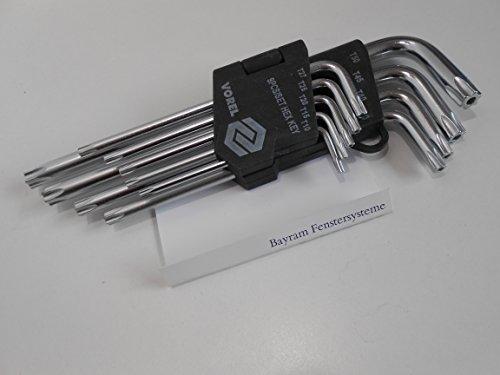 Bayram Torx Satz 9-tlg T10 T15 T20 T25 T27 T30 T40 T45 T50 HEX Winkel Schraubendreher