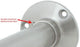 Edelstahl Garderobenstange Kleiderstange 33,7 mm aus V2A - Länge: 150 cm