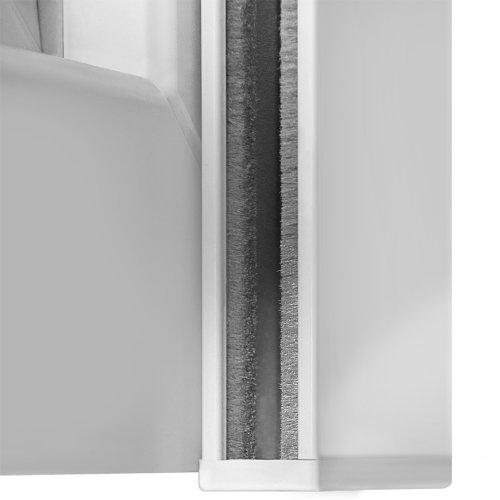 Vorbaurollladen Typ Corner, 39mm Aluminium-Lamelle 102x80cm mit Gurtwickler, Bedienseite: Rechts, (weiß (ähnlich RAL 9010)) als Maßanfertigung