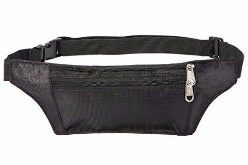 Bauchtasche, Gürteltasche Sport Hüfttasche Waist Bag, Fächer Tasche schwarz NEU