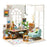 ROBOTIME Puppenhaus Wohnzimmer mit Zubehör und Möbel - DIY Dollhouse Miniature Kit zum Aufbauen von Erwachsenen - Mini Renovation House - Kreativität für Kinder