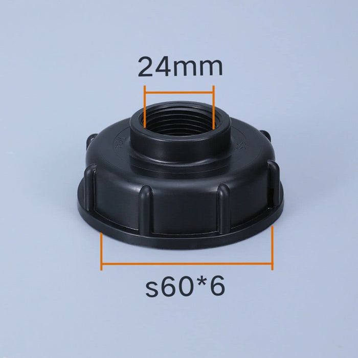 2 Stück IBC 3/4 Tankdeckel Tankanschluss Kunststoffverschlussdeckel Container Adapter S60x6 Grobgewinde Verschlussdeckel Flüssigkeitsspeicher Deckel Adapter für 1000l wassertank