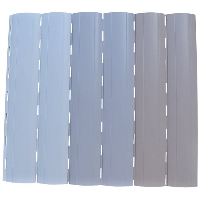 5 x 2 Meter PVC Rollladenlamelle Profil Rolladenlamelle Maxi 52mm Farbe: Beige