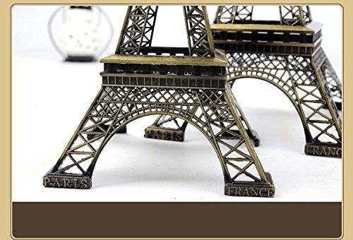 grandey Home Dekoration Paris Eiffelturm Modell Metallic Bronze Farbe Eisen Romantische Craft Kunst Statue Modell Schreibtisch Raum Dekoration Geschenk, 15 cm