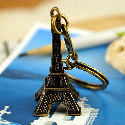 2 x Paris Retro Eiffelturm Modell niedliche Keychain Keyfob Eiffelturm Figuren