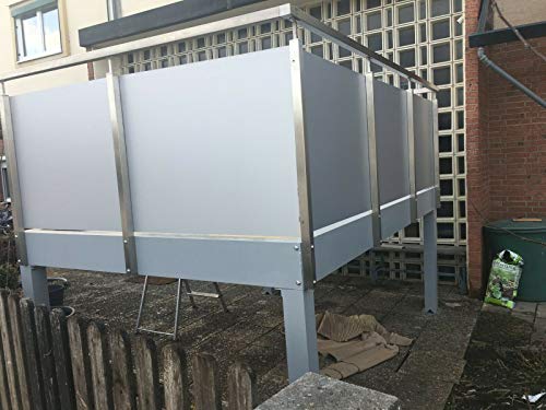 Anbaubalkon aus ganz Aluminium, Balkon, Vorstellbalkon, Bausatz Treppe GelÃÂ¤nder