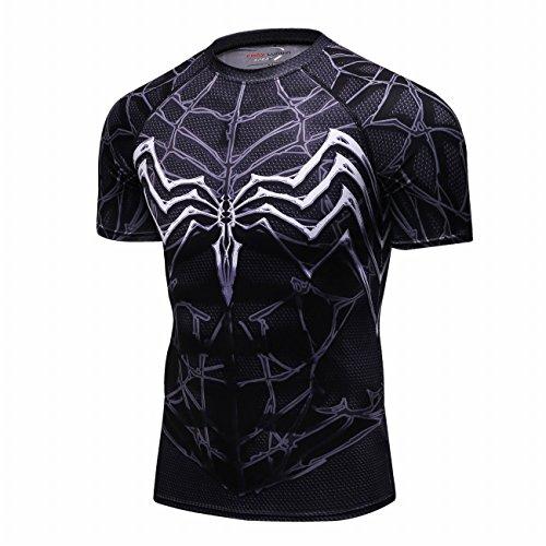 Cody Lundin Drucker Spider Hero Logo Männlich Kurzarm T-Shirt Fitness Cosplay Herren Tops