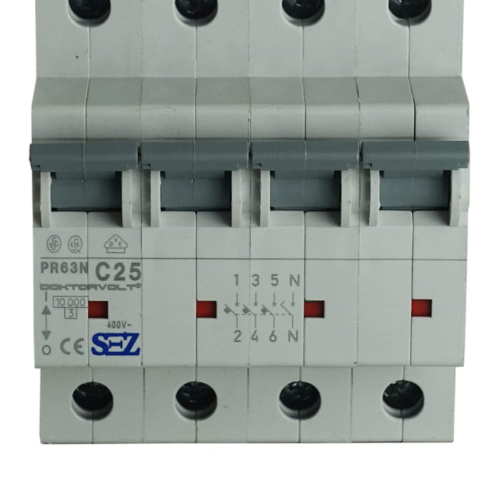 SEZ Leitungsschutzschalter Sicherung Sicherungsautomat LS-Schalter C25 PR63N VDE