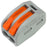 Wago 222-413 3-Leiter-Klemme mit Betätigungshebel, grau/orange 10 Stck