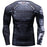 Cody Lundin® Herren Bequeme Krieger gedruckt Fitness Sport im Freien Stil Langarm T-Shirt (XL)