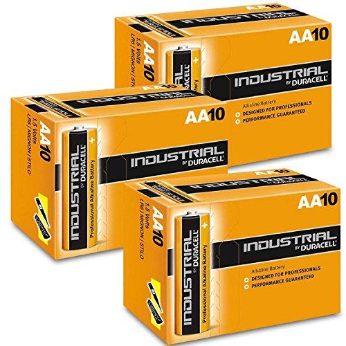 DURACELL Batterie Industrial Alkaline Mignon-AA 1,5V - 30 Stück