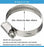 Schlauchschellen 25-40 mm aus W4 Edelstahl, 1 Stück, Bandbreite 9 mm, Rostfreien V2A Schlauchklemmen Schlauch Clips Rohrschellen für Gartenschlauch, Teich, Sprinkler, Pool