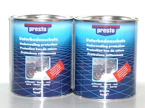 Bayram® 2 x Presto á 1,3kg Unterbodenschutz streichbar Bitumen schwarz 603253 UBS