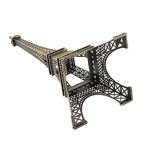 grandey Home Dekoration Paris Eiffelturm Modell Metallic Bronze Farbe Eisen Romantische Craft Kunst Statue Modell Schreibtisch Raum Dekoration Geschenk, 15 cm