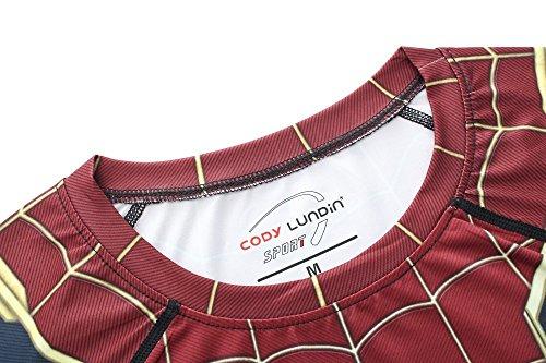Cody Lundin Herren Enges Fitness Shirt Atmungsaktives Comic Shirt Männliches Sport T-Shirt für Männer Running T-Shirt (Color-a, XL)