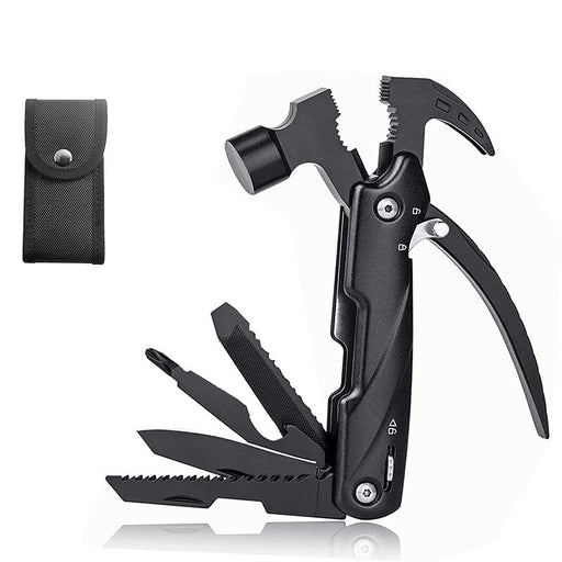 Multifunctional Hammer, 15 in 1 Multitool Hammer, Foldable Multifunctional Tools with Bottle Opener Screwdriver Gifts for Men, Multitool Tool for Outdoor, Camping, Emergency Exit