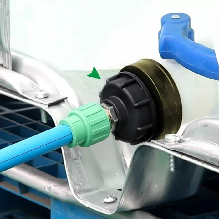 2 Stück IBC 3/4 Tankdeckel Tankanschluss Kunststoffverschlussdeckel Container Adapter S60x6 Grobgewinde Verschlussdeckel Flüssigkeitsspeicher Deckel Adapter für 1000l wassertank