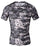 Cody Lundin® Herren Fitness Mosaik Camo Kurzarm Hemd Sport Kompression Kurzes Ärmel T-Shirt Drucken Tarnkleidung (L, Schwarz-Grün Mosaik)