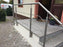 Geländer Edelstahl Außen bis 250 cm Komplett Set | Treppengeländer wandmontage Eingangsgeländer 50+150+50