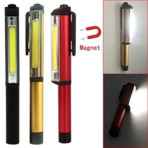 3W COB LED Portable Kunststoff Taschenlampe LED Lampe Licht W/magnetische + Clip LAUFLAMPEAA Batterien 200 mm Länge COB 3W