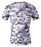 Cody Lundin® Herren Fitness Mosaik Camo Kurzarm Hemd Sport Kompression Kurzes Ärmel T-Shirt Drucken Tarnkleidung (XL, Grau Mosaik)