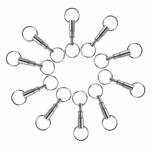 10x Schlüsselanhänger Mit 2 X Abnehmbar Schlüsselring Doppelspaltringe